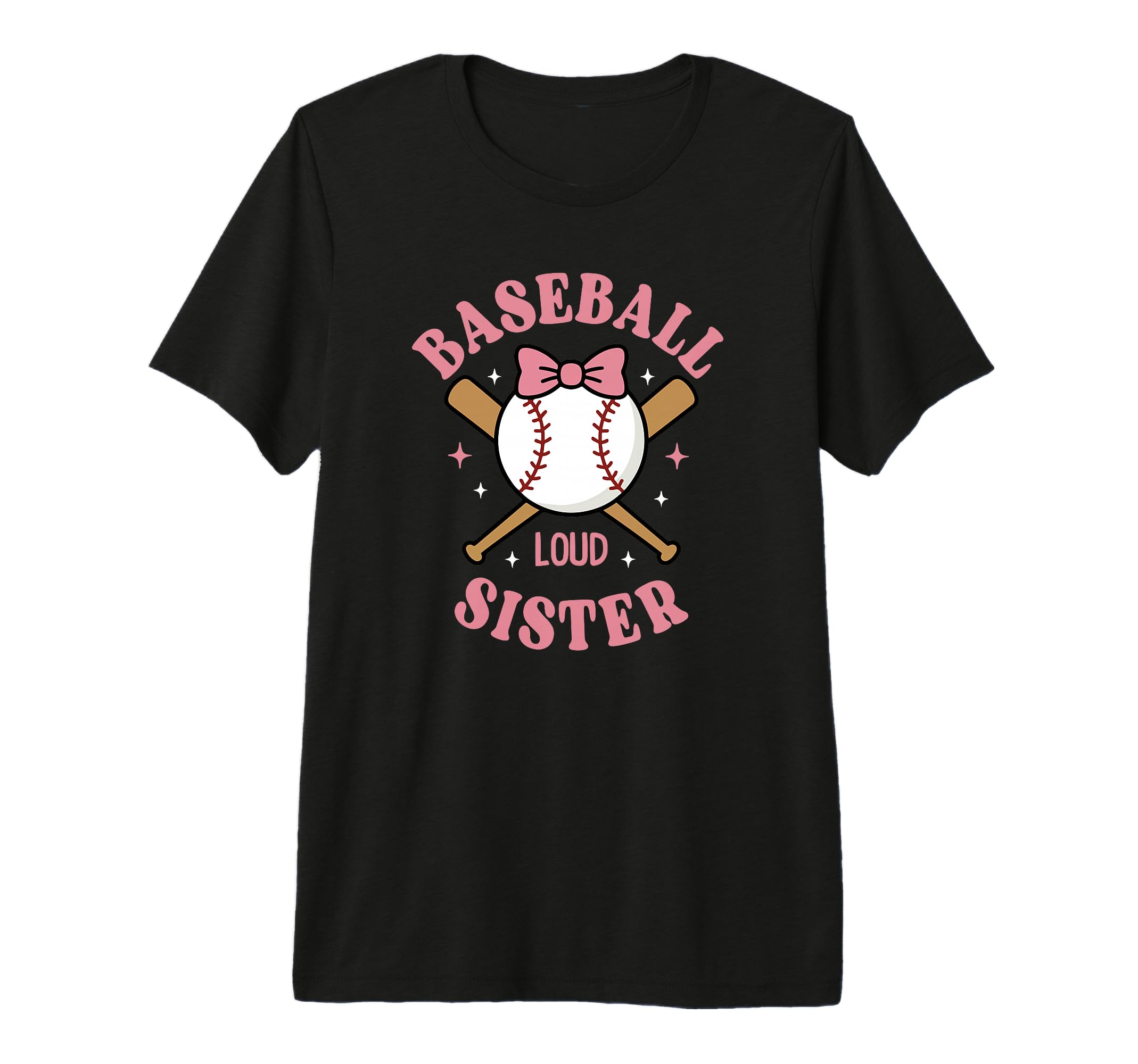 Baseball Loud Sister Love Softball Family T-Shirt - Graphic Print Unisex - T-Shirt, Sweatshirt, Hoodie