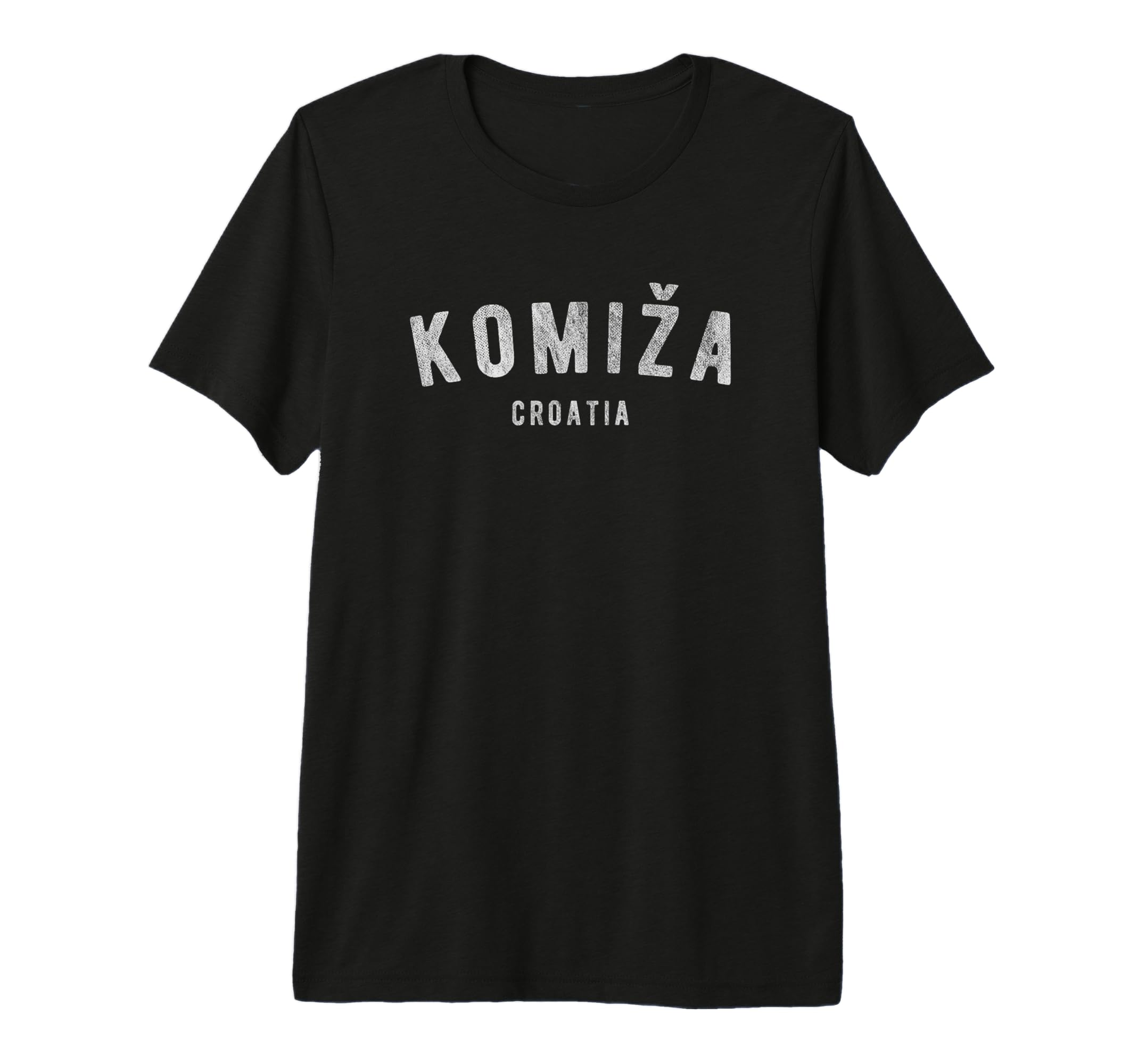 Mens Varsity Komiza Croatia T-Shirt - Casual Everyday Wear Men Women - T-Shirt, Sweatshirt, Hoodie