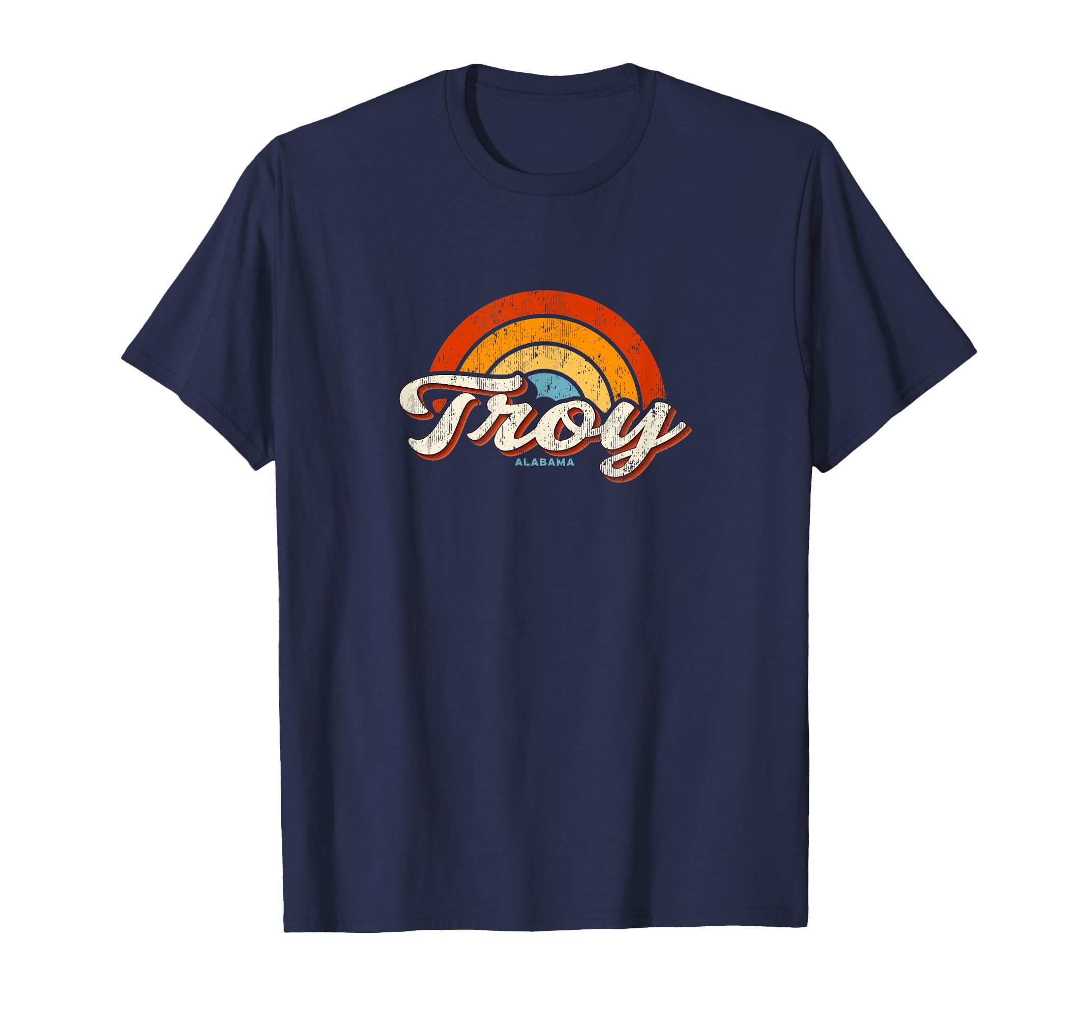 Troy Alabama Al Rainbow 70S T-Shirt - Custom Art Print for Adults - T-Shirt, Sweatshirt, Hoodie
