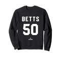 Mookie Betts 50 Los Angeles Mlbpa Sweatshirt - Graphic Print for Adults - T-Shirt, Sweatshirt, Hoodie