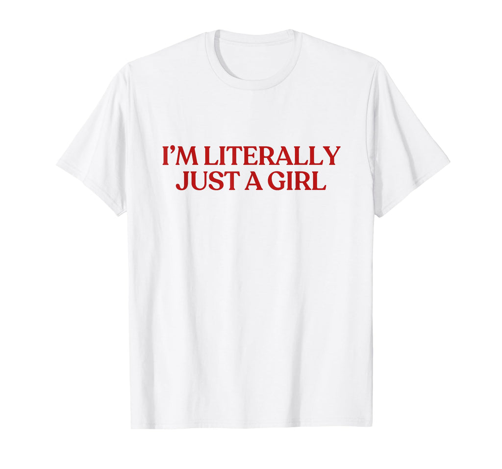 Im Literally Just Y2K Aesthetic Trendy T-Shirt - Aesthetic Graphic Unisex - T-Shirt, Sweatshirt, Hoodie