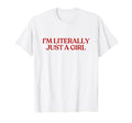 Im Literally Just Y2K Aesthetic Trendy T-Shirt - Aesthetic Graphic Unisex - T-Shirt, Sweatshirt, Hoodie