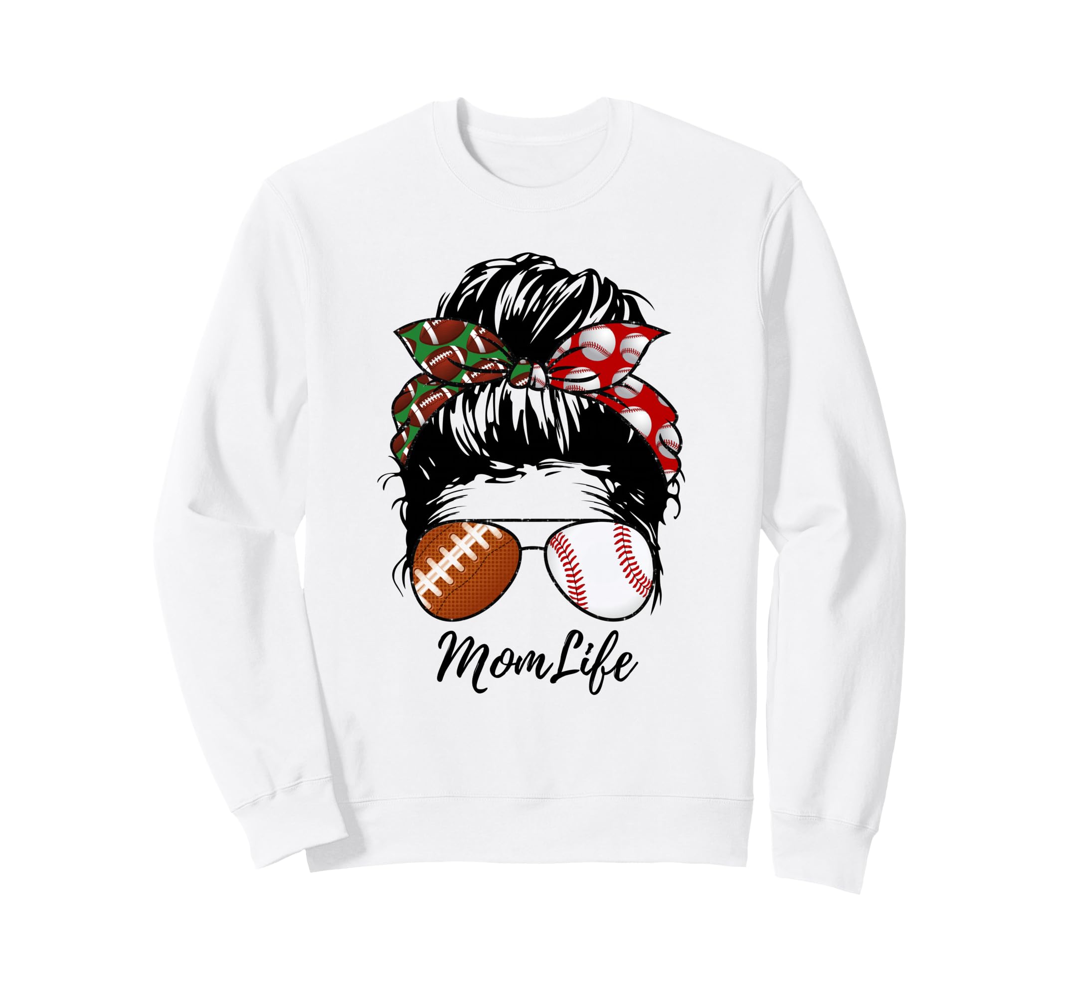Football Mom Baseball Mom Life Sweatshirt - Minimalist Print Men Women - T-Shirt, Sweatshirt, Hoodie