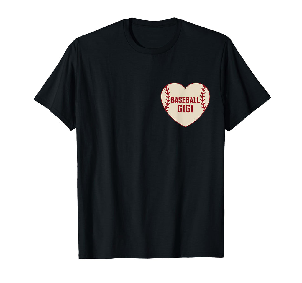 Baseball Gigi Pocket Heart Grandma T-Shirt - Trendy Graphic for Adults - T-Shirt, Sweatshirt, Hoodie
