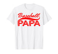 Baseball Papa Family Matching Funny T-Shirt - Custom Art Print Unisex - T-Shirt, Sweatshirt, Hoodie