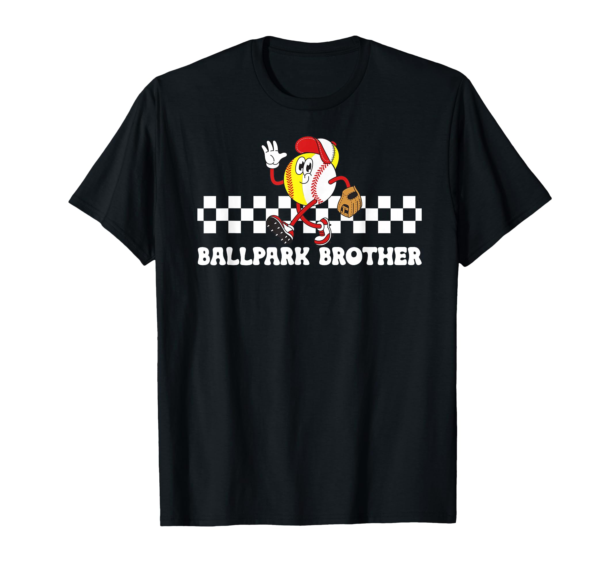 Ballpark Brother Groovy Softball T-Shirt - Minimalist Print Unisex - T-Shirt, Sweatshirt, Hoodie