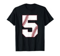 Distressed Baseball Jersey Number 5 T-Shirt - Minimalist Print for Adults - T-Shirt, Sweatshirt, Hoodie
