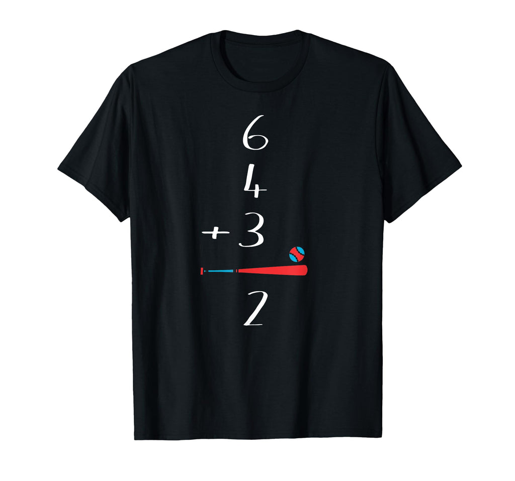 6 4 3 2 Double Play Baseball T-Shirt - Trendy Graphic for Adults - T-Shirt, Sweatshirt, Hoodie