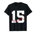 Number 15 Years Baseball 15Th Birthday T-Shirt - Custom Art Print Unisex - T-Shirt, Sweatshirt, Hoodie