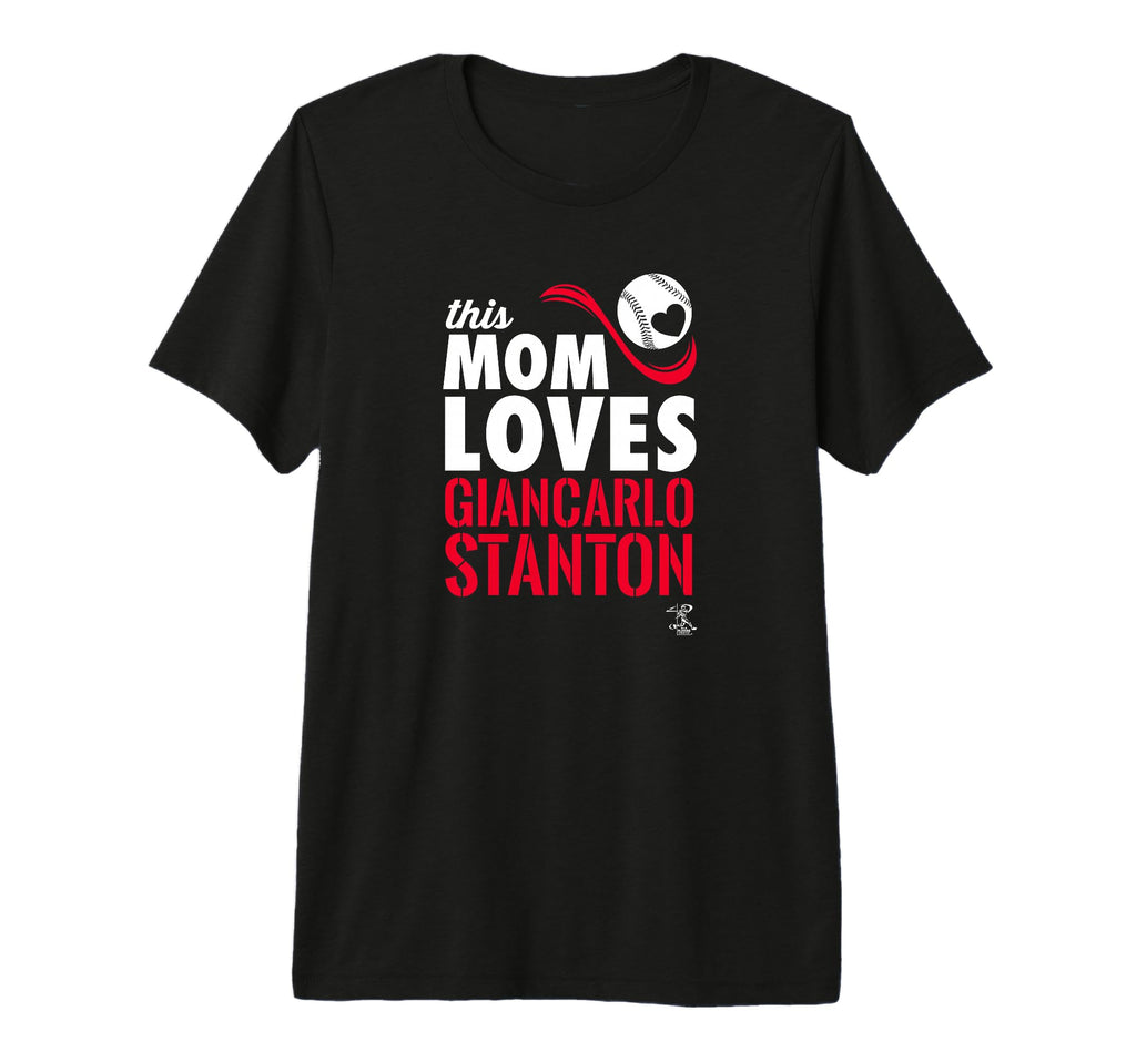 Giancarlo Stanton This Mom Loves Tri T-Shirt - Unique Graphic for Adults - T-Shirt, Sweatshirt, Hoodie