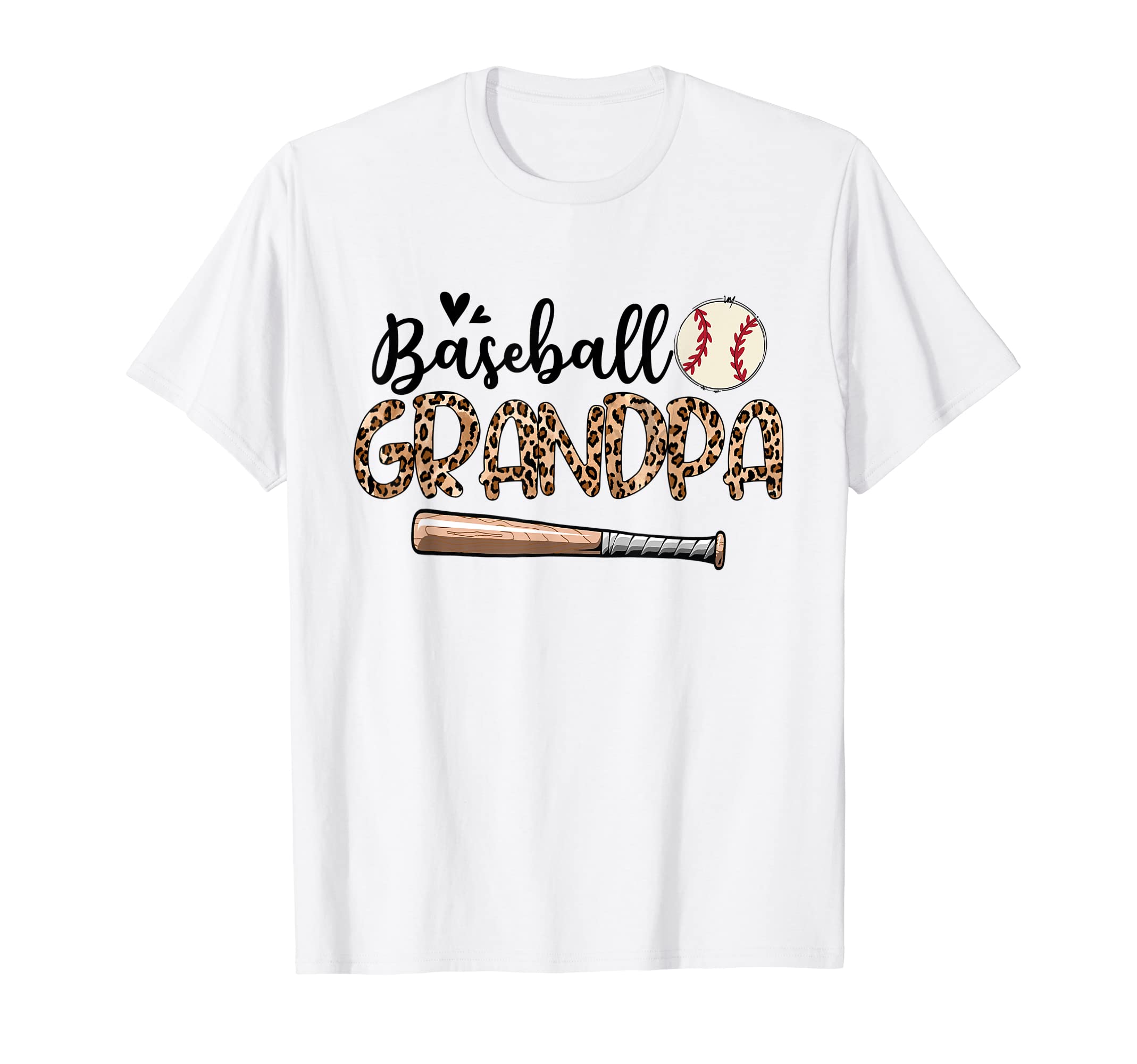 Funny Baseball Grandpa Leopard Baseball T-Shirt - Streetwear Style Unisex - T-Shirt, Sweatshirt, Hoodie