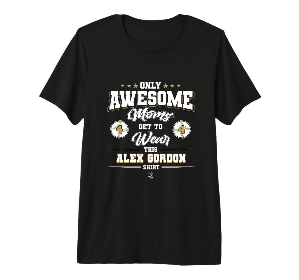 Alex Gordon Awesome Moms Tri Blend T-Shirt - Trendy Graphic Unisex - T-Shirt, Sweatshirt, Hoodie