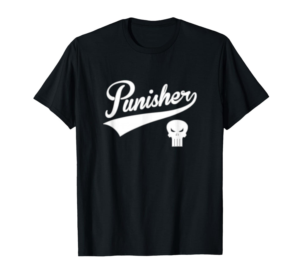 Marvel Punisher Baseball Team Logo T-Shirt - Custom Art Print Men Women - T-Shirt, Sweatshirt, Hoodie