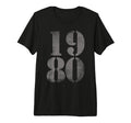 1980 Birth Year Distressed Birthday T-Shirt - Streetwear Style for Adults - T-Shirt, Sweatshirt, Hoodie