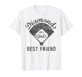 Diamonds Are Best Friend Softball Mom T-Shirt - Trendy Graphic for Adults - T-Shirt, Sweatshirt, Hoodie