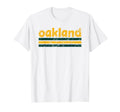 Oakland California Three Stripe T-Shirt - Graphic Print for Adults - T-Shirt, Sweatshirt, Hoodie
