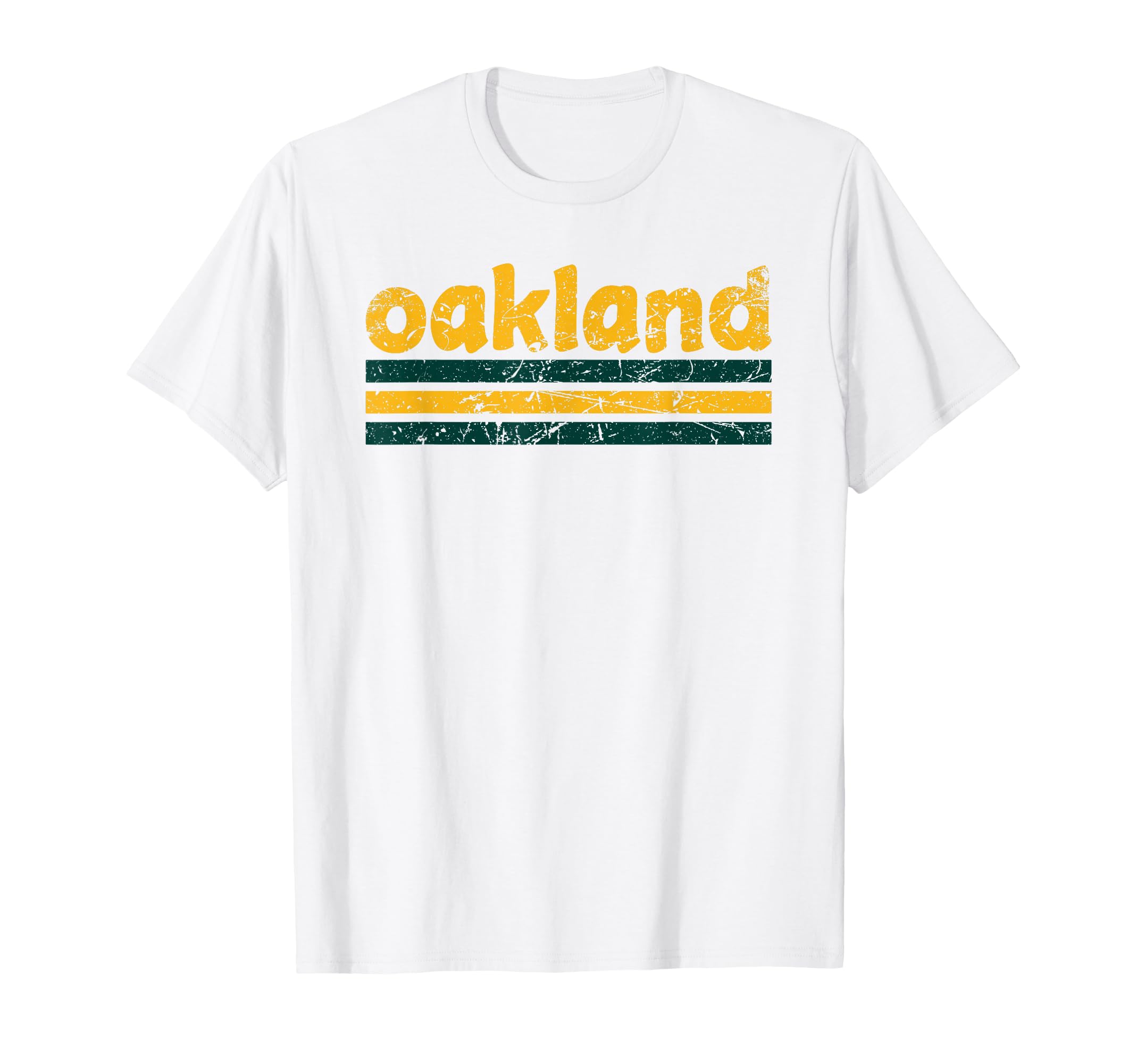 Oakland California Three Stripe T-Shirt - Graphic Print for Adults - T-Shirt, Sweatshirt, Hoodie