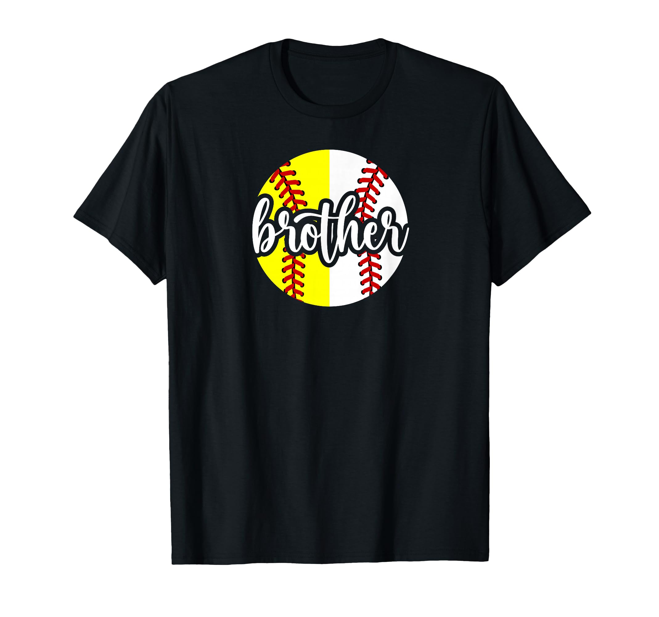 Softball Baseball Brother Baseball T-Shirt - Graphic Print for Adults - T-Shirt, Sweatshirt, Hoodie