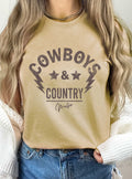 Cowboys Country Music Graphic - Adult & Kids T-Shirts, Sweatshirts & Hoodies apparel design preview 1