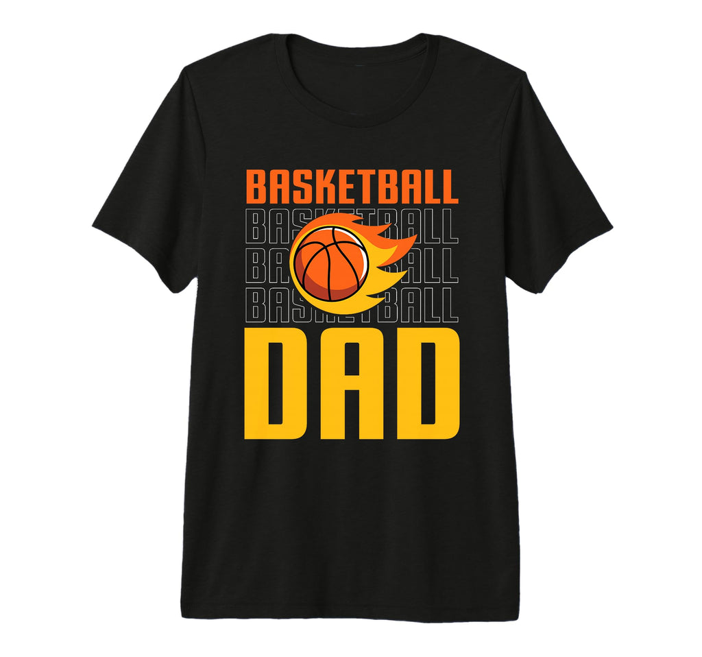 Fathers Day Basketball Dad Game Day Tri T-Shirt - Graphic Print for Adults - T-Shirt, Sweatshirt, Hoodie