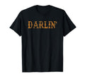 Darlin Western Distressed Cowgirl T-Shirt - Custom Art Print for Adults - T-Shirt, Sweatshirt, Hoodie