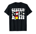 Sister Both Groovy Softball Baseball T-Shirt - Custom Art Print Men Women - T-Shirt, Sweatshirt, Hoodie