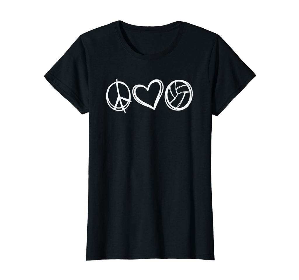 Peace Love Volleyball Shirts T-Shirt - Trendy Graphic for Adults - T-Shirt, Sweatshirt, Hoodie