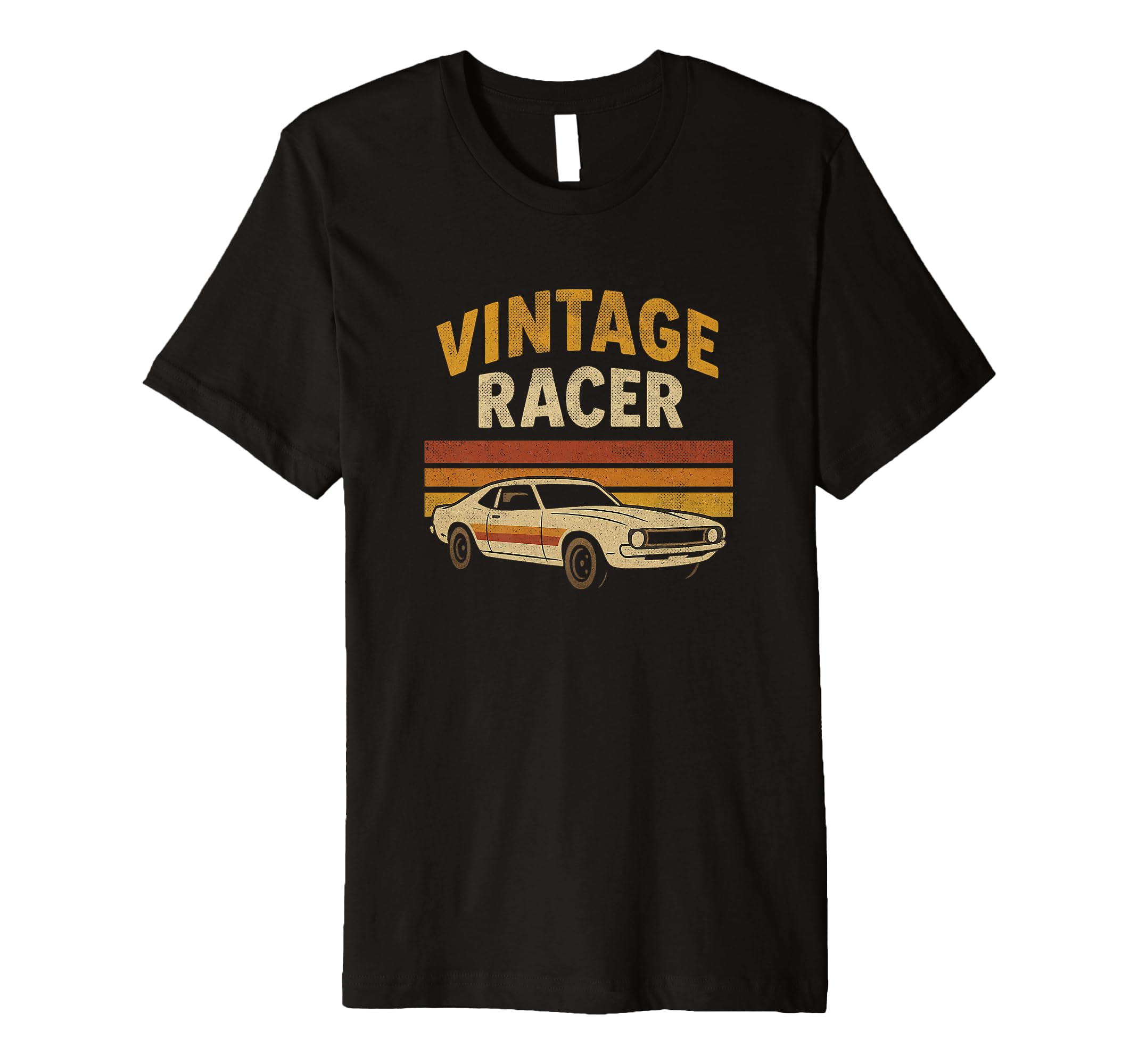 Racer Muscle Car 70S Racing T-Shirt - Novelty Apparel for Adults - T-Shirt, Sweatshirt, Hoodie