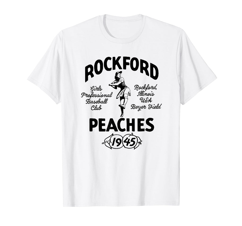 Rockford Illinois Peaches Defunct Womens T-Shirt - Graphic Print Men Women - T-Shirt, Sweatshirt, Hoodie