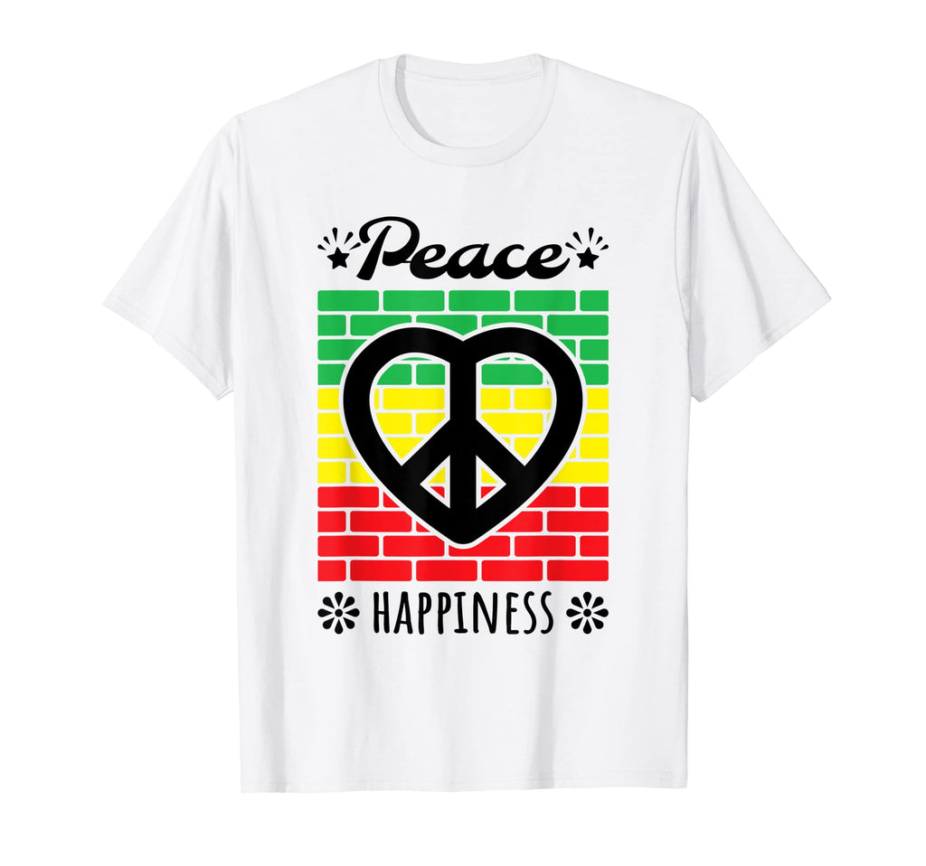 Peace Love And Happiness Gift T-Shirt - Casual Everyday Wear for Adults - T-Shirt, Sweatshirt, Hoodie