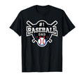 Best Baseball Dad Number 1 T-Shirt - Casual Everyday Wear for Adults - T-Shirt, Sweatshirt, Hoodie