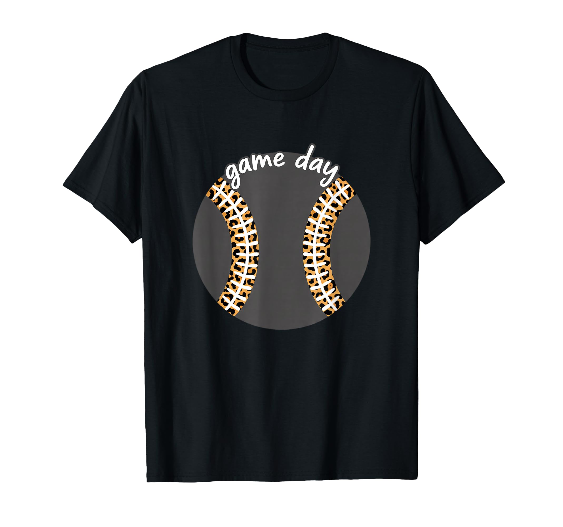 Game Day Baseball Mom Leopard Softball T-Shirt - Graphic Print Unisex - T-Shirt, Sweatshirt, Hoodie