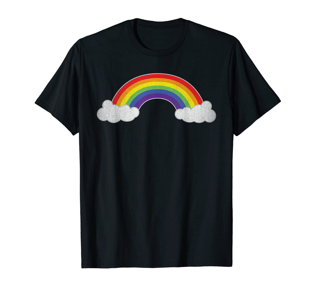 Rainbow 70S 80S Gay Pride Lgbtq T-Shirt - Custom Art Print for Adults - T-Shirt, Sweatshirt, Hoodie
