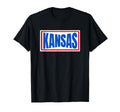 Kansas Blue Red Striped Lawrence Kansas T-Shirt - Unique Graphic Men Women - T-Shirt, Sweatshirt, Hoodie