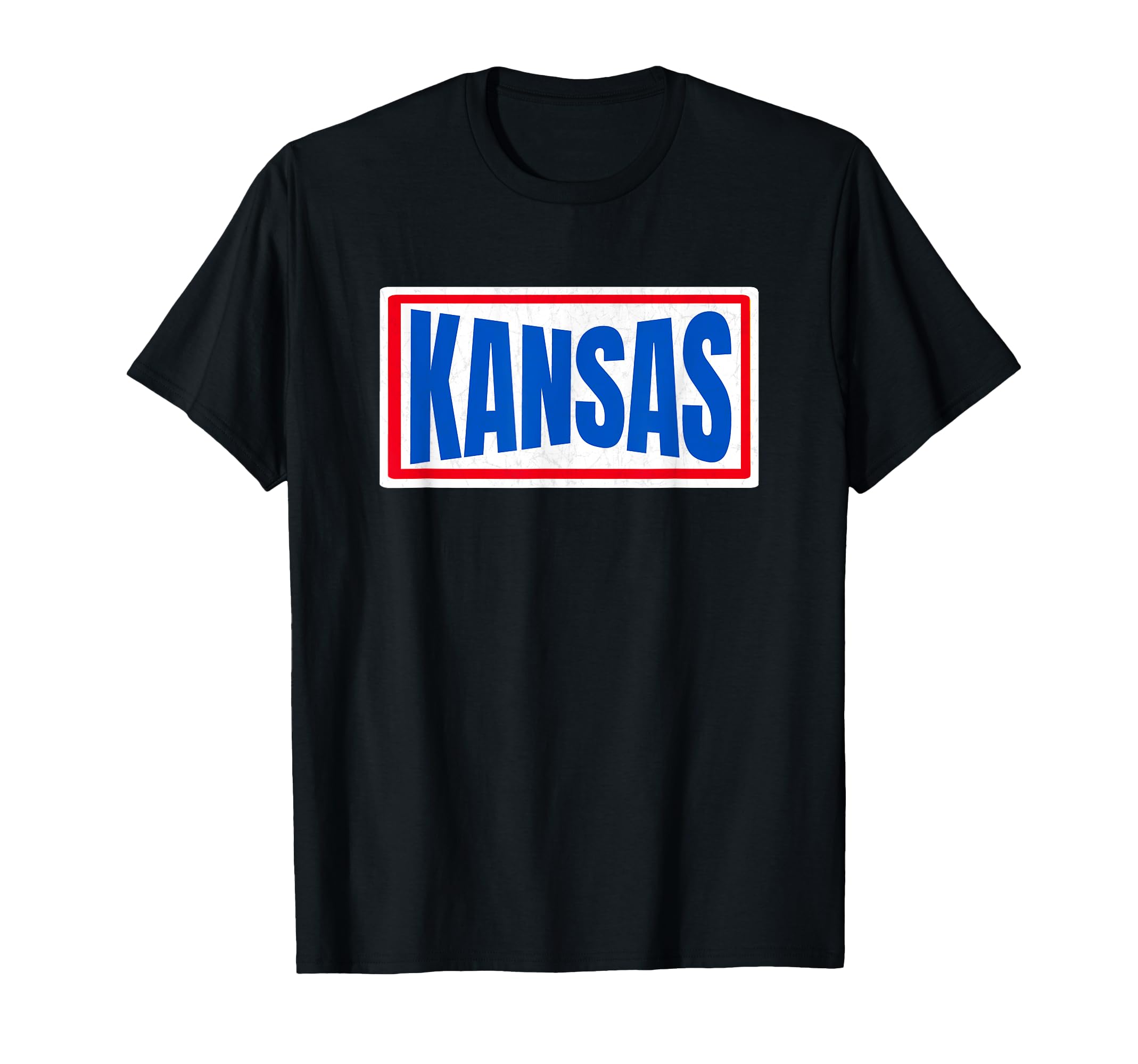 Kansas Blue Red Striped Lawrence Kansas T-Shirt - Unique Graphic Men Women - T-Shirt, Sweatshirt, Hoodie