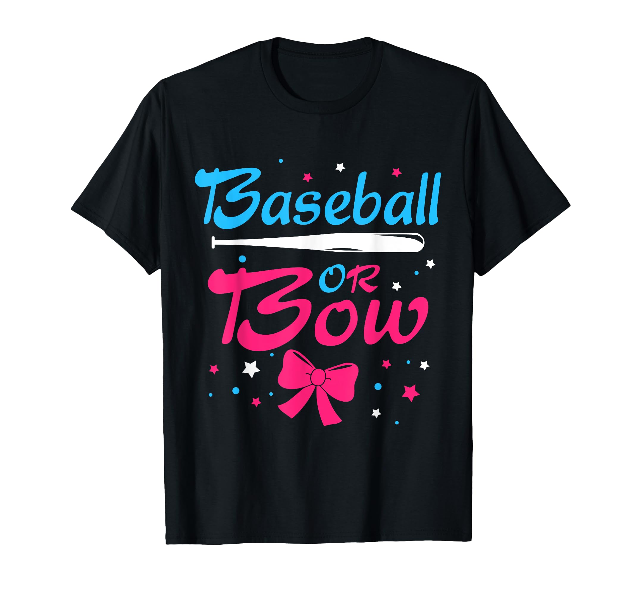 Baseball Or Bow Gender Reveal Party T-Shirt - Novelty Apparel Men Women - T-Shirt, Sweatshirt, Hoodie