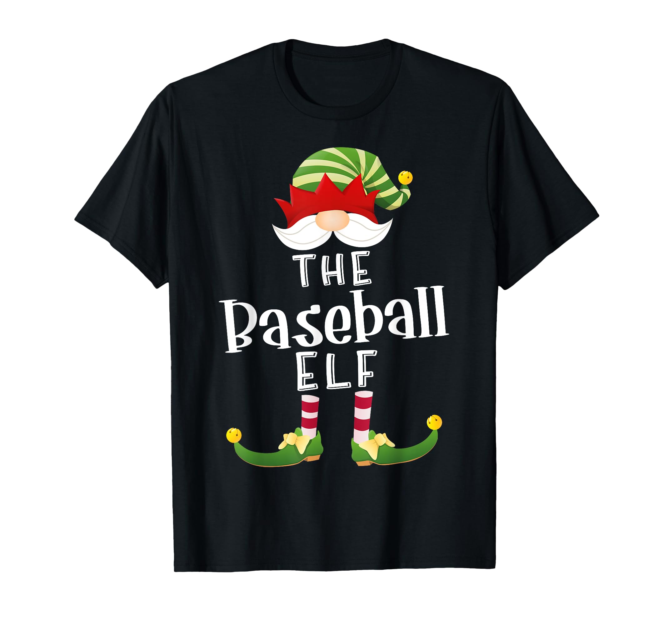 Baseball Elf Group Funny Pajama T-Shirt - Fun Novelty Design Men Women - T-Shirt, Sweatshirt, Hoodie
