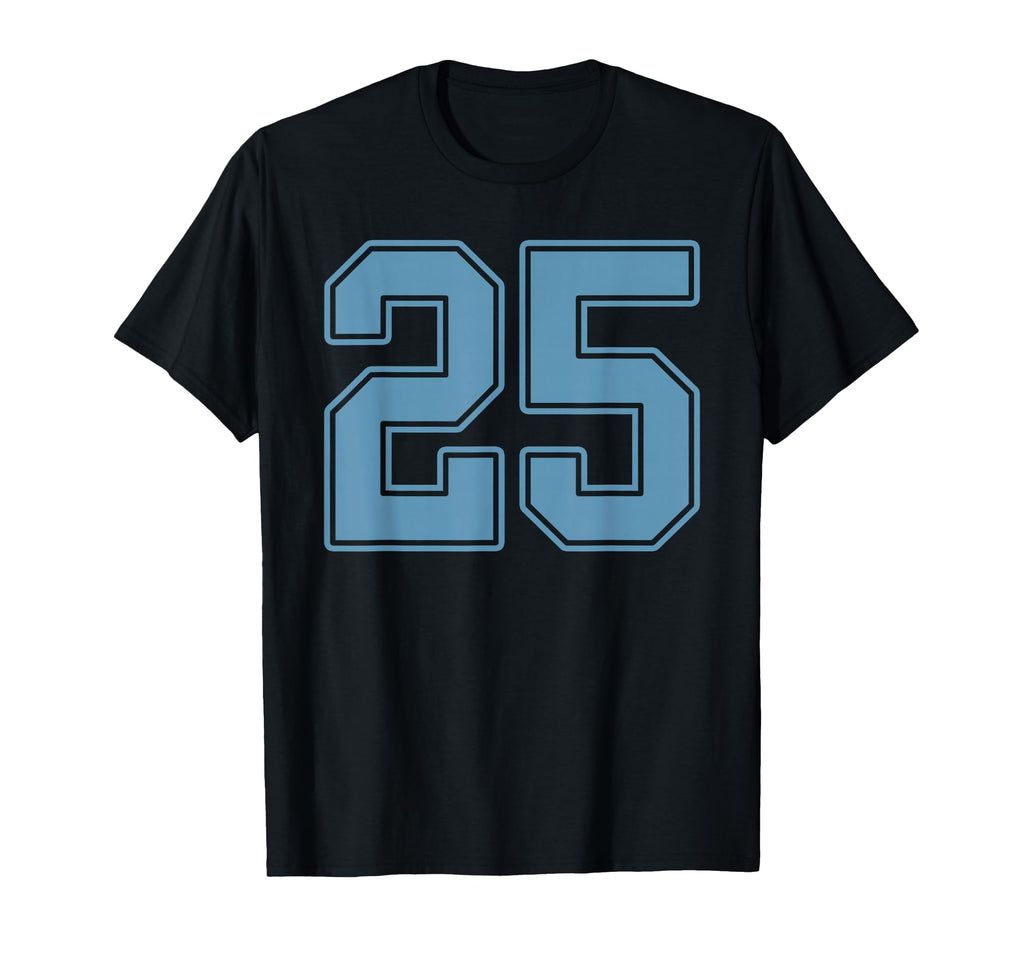 Light Blue Number 25 Jersey Player T-Shirt - Streetwear Style Men Women - T-Shirt, Sweatshirt, Hoodie
