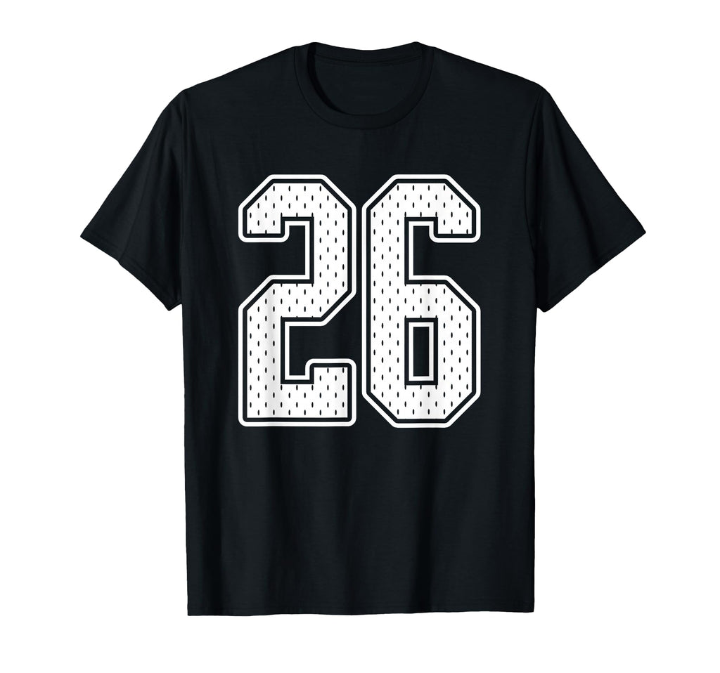 26 White Number 26 Sports Fan Jersey T-Shirt - Unique Graphic for Adults - T-Shirt, Sweatshirt, Hoodie