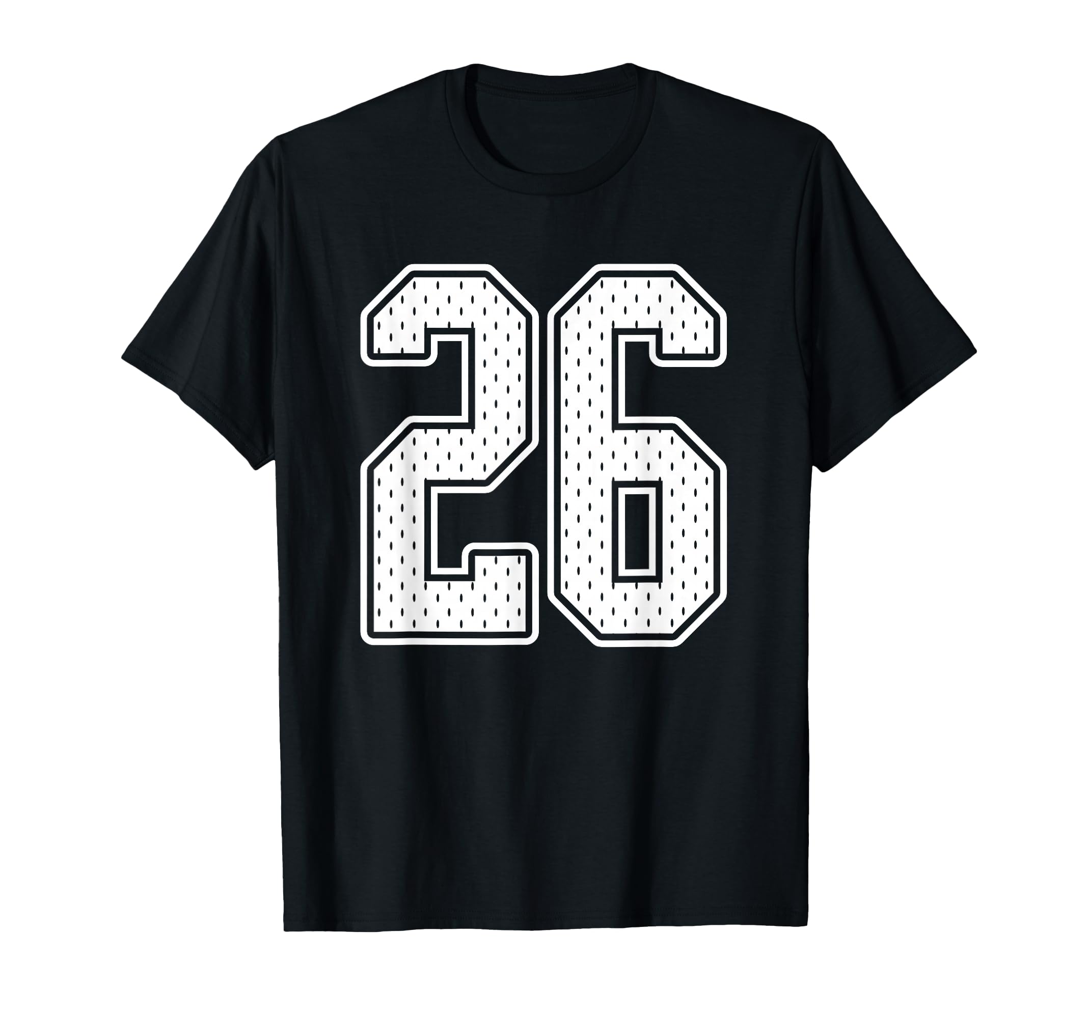 26 White Number 26 Sports Fan Jersey T-Shirt - Unique Graphic for Adults - T-Shirt, Sweatshirt, Hoodie