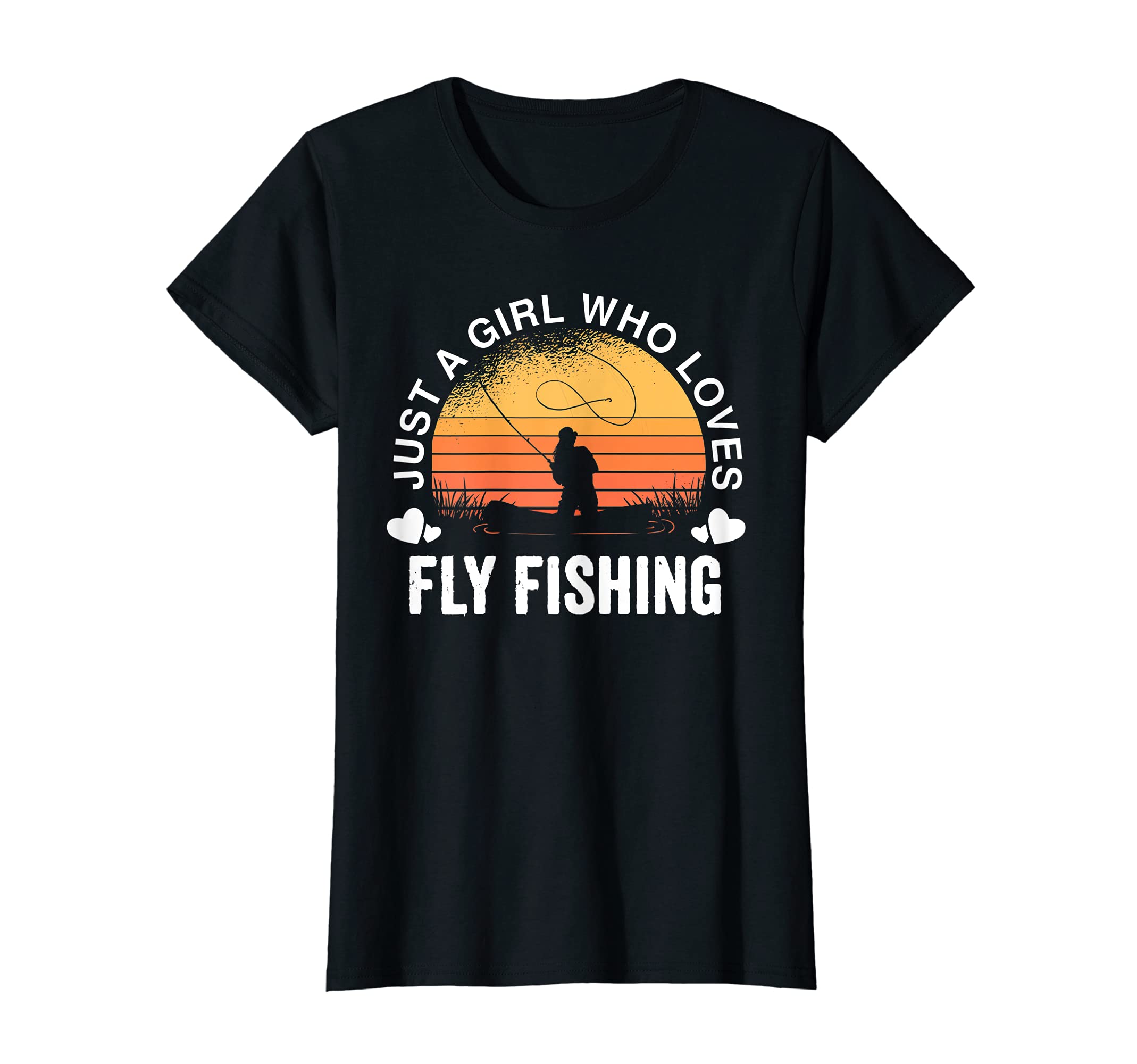 Womens Just Who Loves Fly Fishing T-Shirt - Casual Everyday Wear Men Women - T-Shirt, Sweatshirt, Hoodie