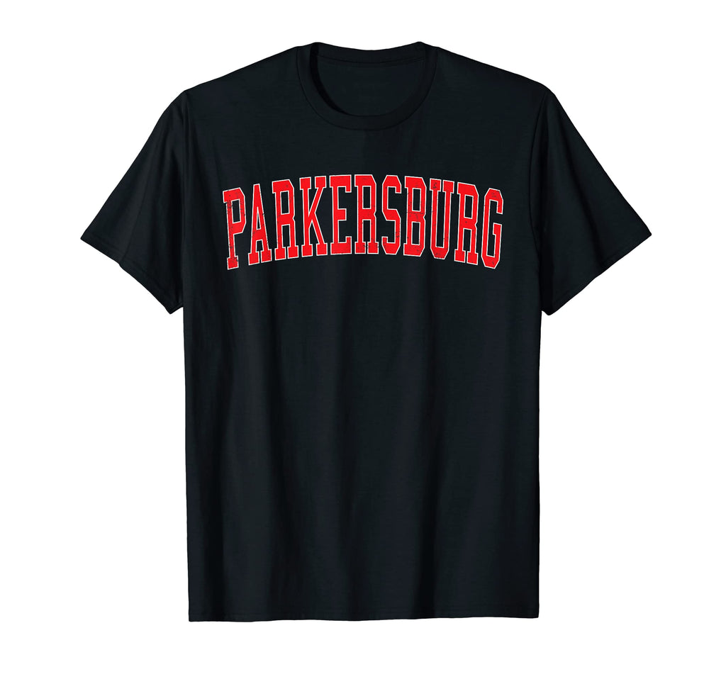 Parkersburg Wv Varsity Red Text T-Shirt - Fun Novelty Design Unisex - T-Shirt, Sweatshirt, Hoodie