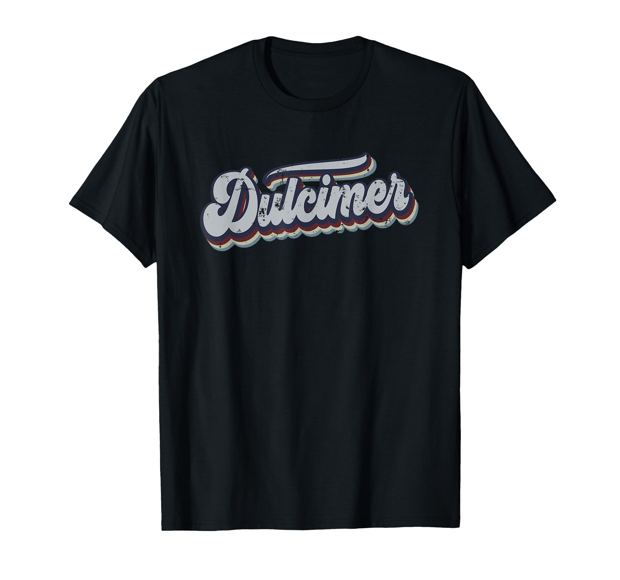 Dulcimer Distressed Rainbow Gift T-Shirt - Fun Novelty Design Men Women - T-Shirt, Sweatshirt, Hoodie