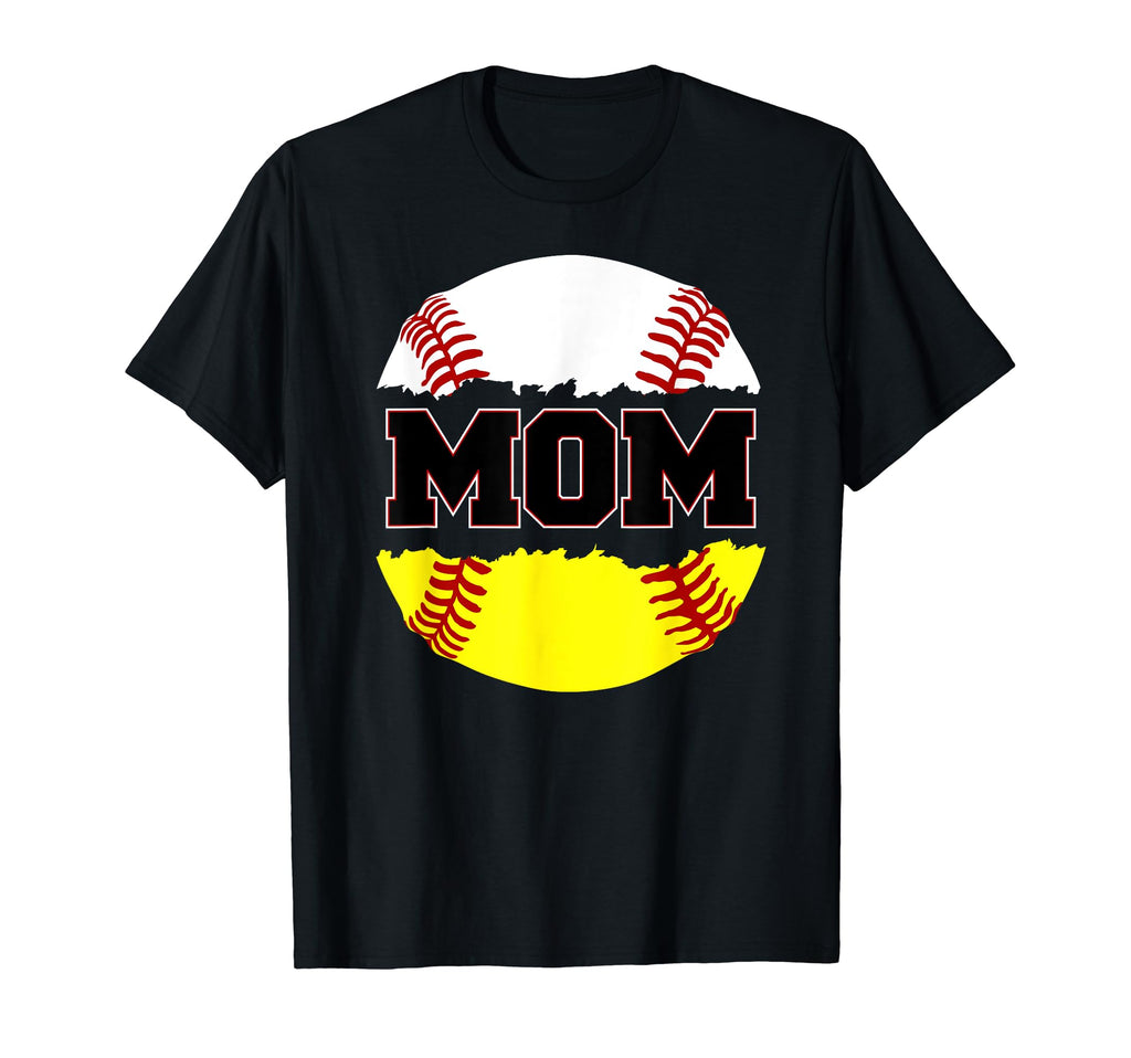 Softball Mom Baseball Mom Sports Mama T-Shirt - Custom Art Print Unisex - T-Shirt, Sweatshirt, Hoodie