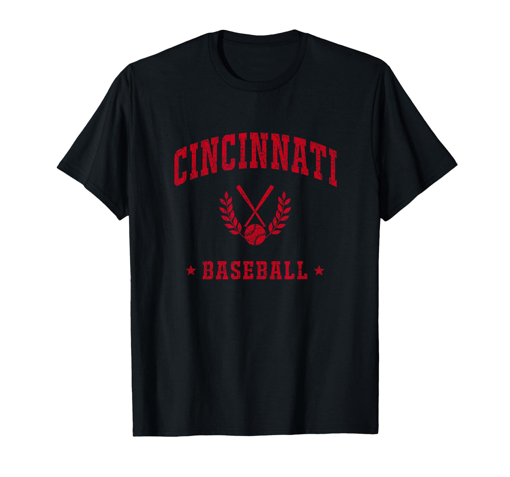 Cincinnati Baseball Gameday Baseball T-Shirt - Custom Art Print Unisex - T-Shirt, Sweatshirt, Hoodie
