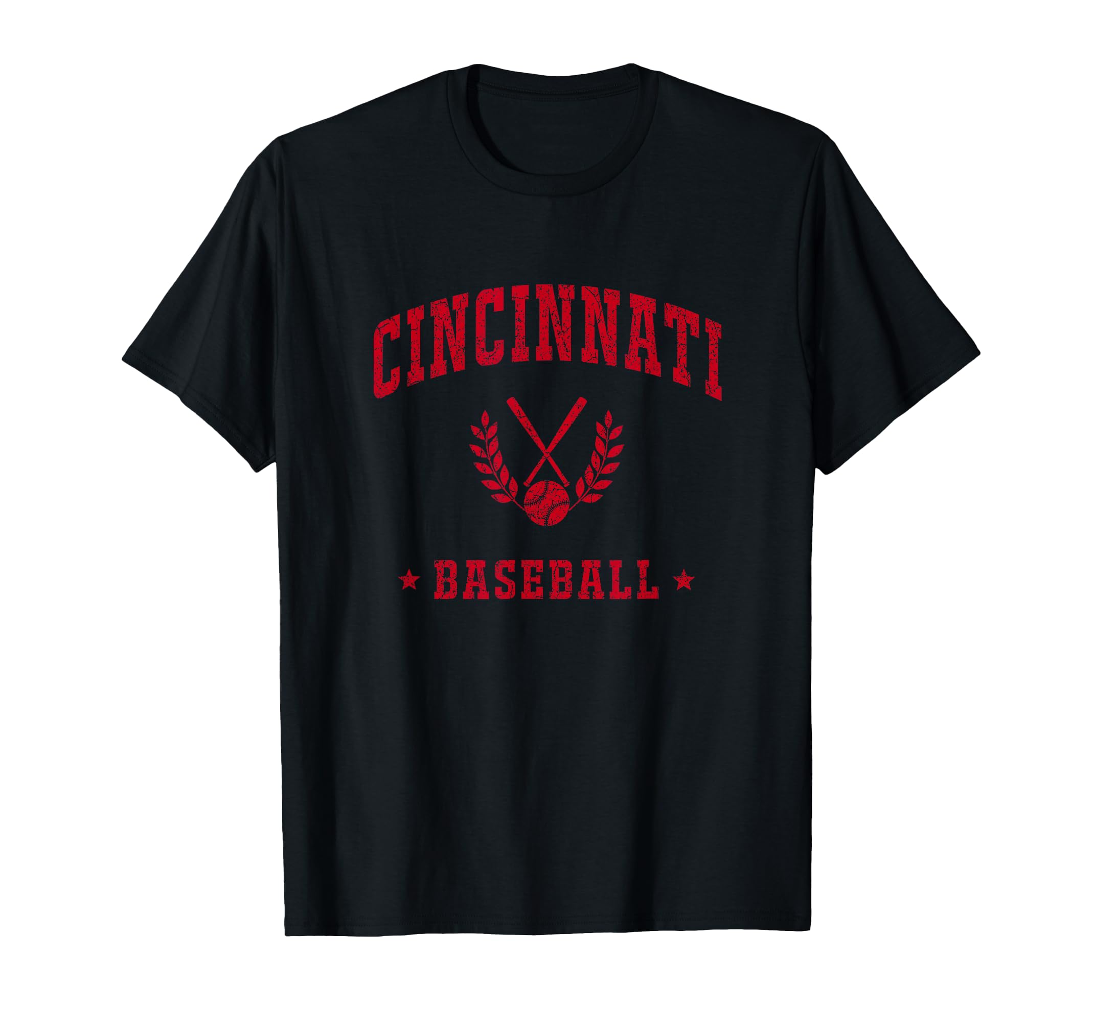 Cincinnati Baseball Gameday Baseball T-Shirt - Custom Art Print Unisex - T-Shirt, Sweatshirt, Hoodie