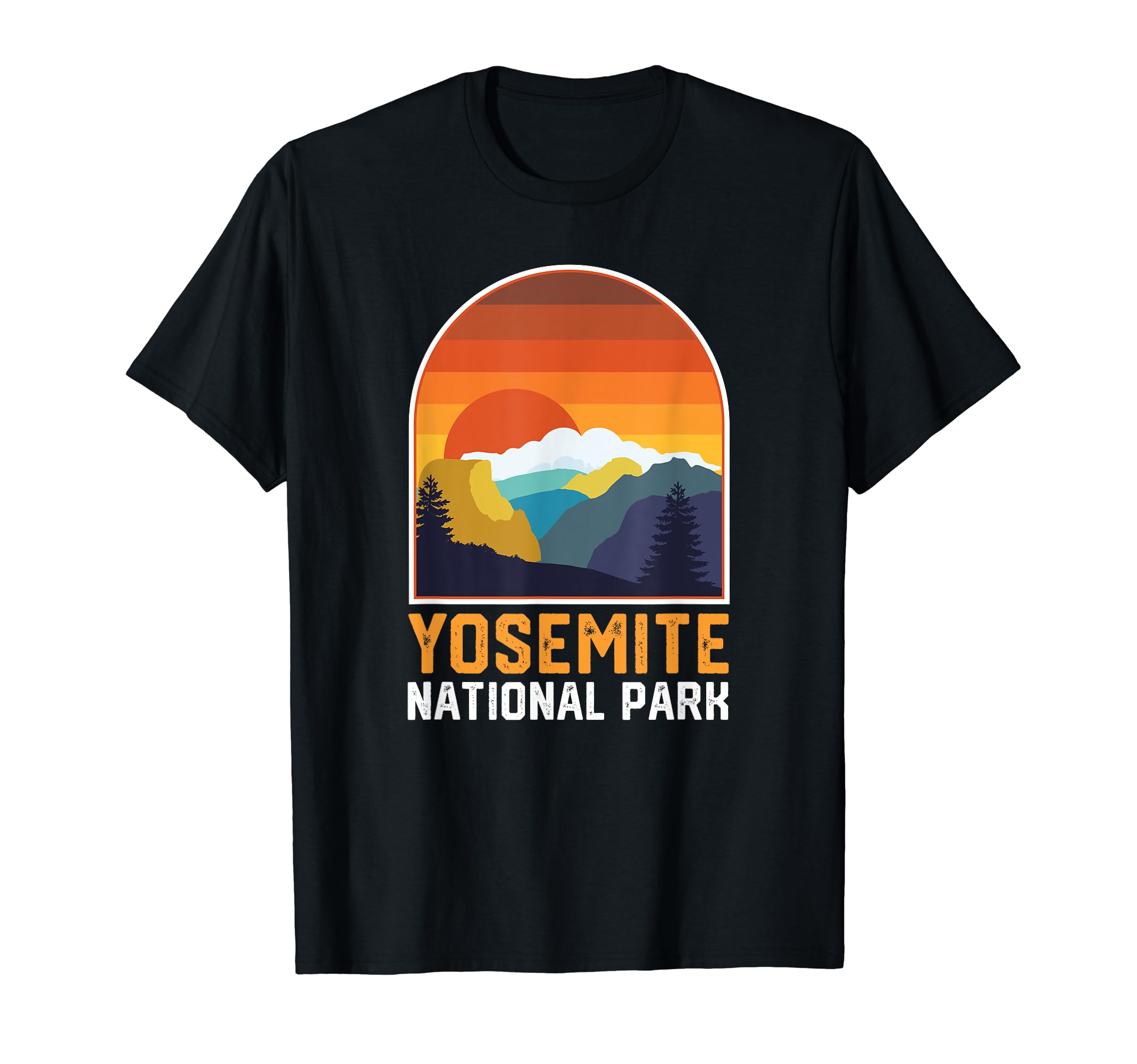 Yosemite National Park Sunset T-Shirt - Fun Novelty Design Men Women - T-Shirt, Sweatshirt, Hoodie