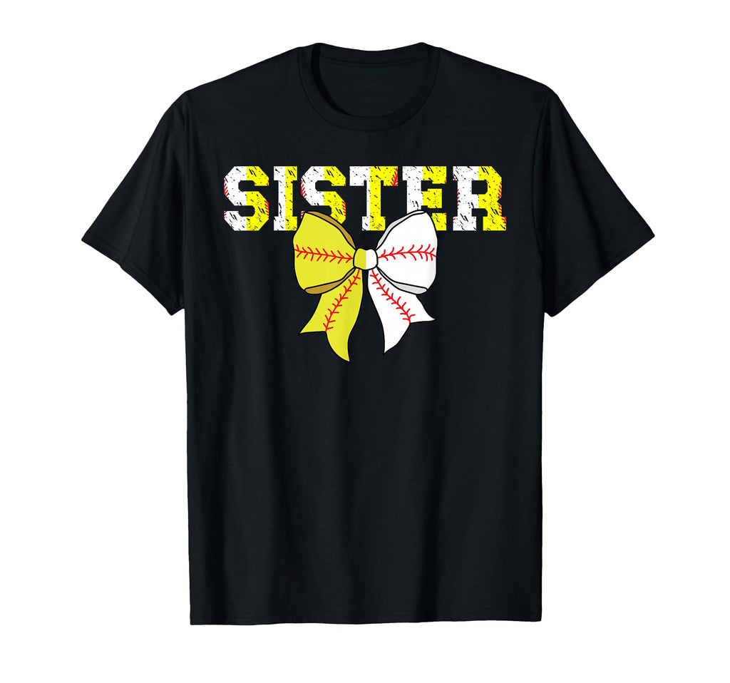 Baseball Softball Sister T-Shirt - Casual Everyday Wear for Adults - T-Shirt, Sweatshirt, Hoodie