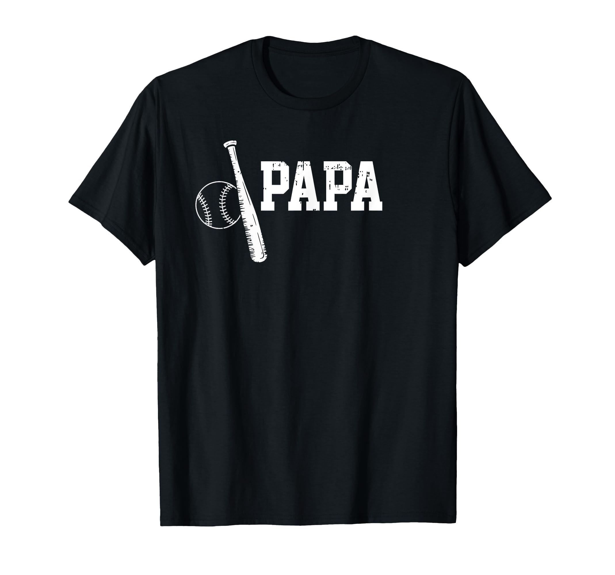 Number One Baseball Papa Fathers T-Shirt - Fun Novelty Design for Adults - T-Shirt, Sweatshirt, Hoodie
