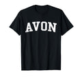 Avon Distressed White Varsity T-Shirt - Aesthetic Graphic for Adults - T-Shirt, Sweatshirt, Hoodie